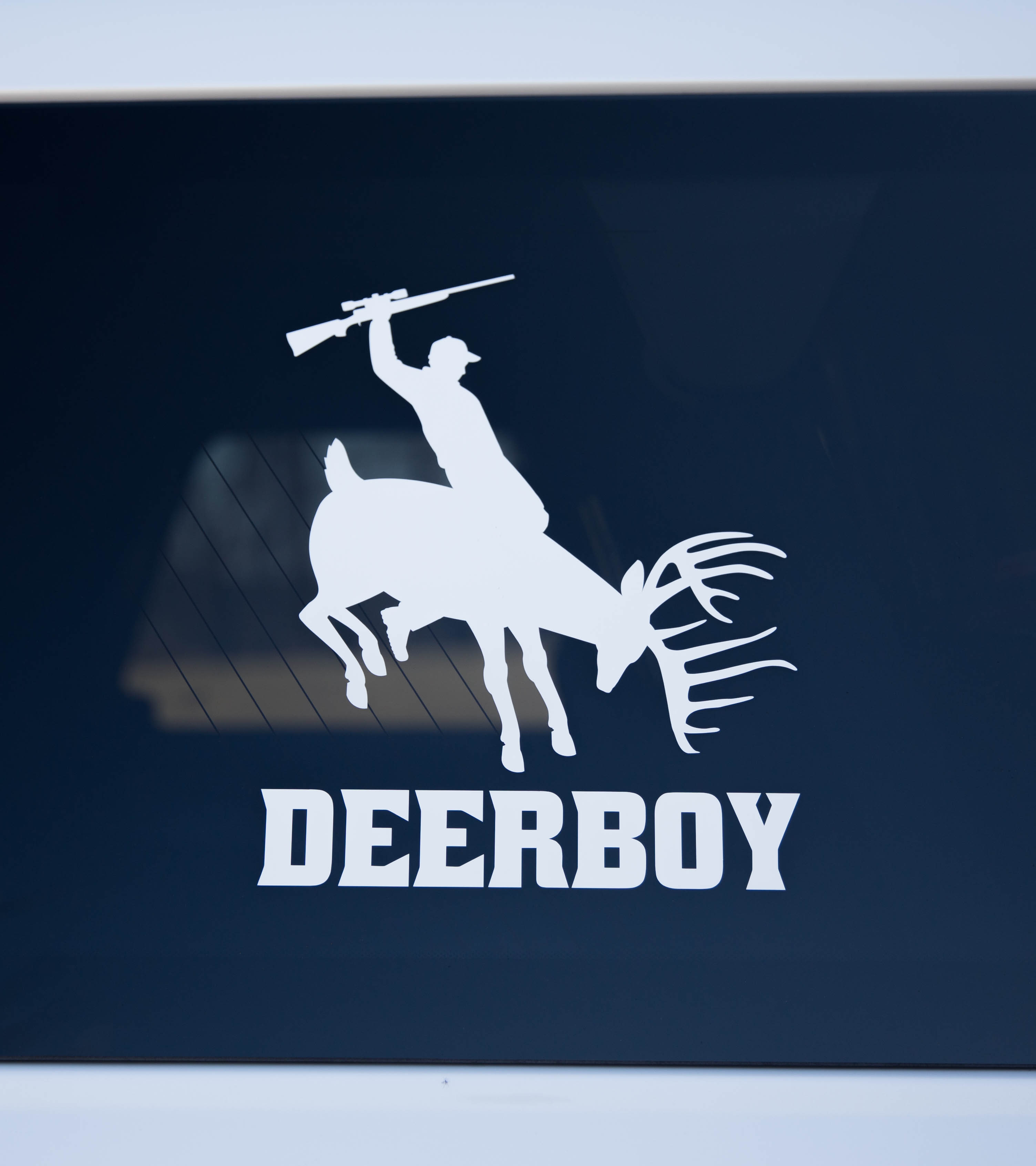 Deerboy signature window decal
