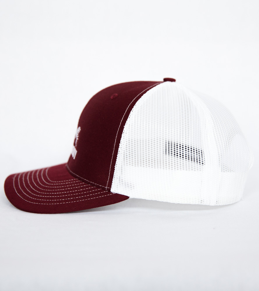 Deerboy Signature Cap In Cardinal And White Side