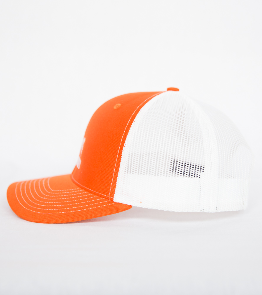 Deerboy Signature Cap In Orange And White Side