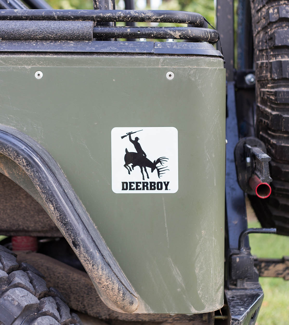 Deerboy Signature Rifle Decal In Black/White