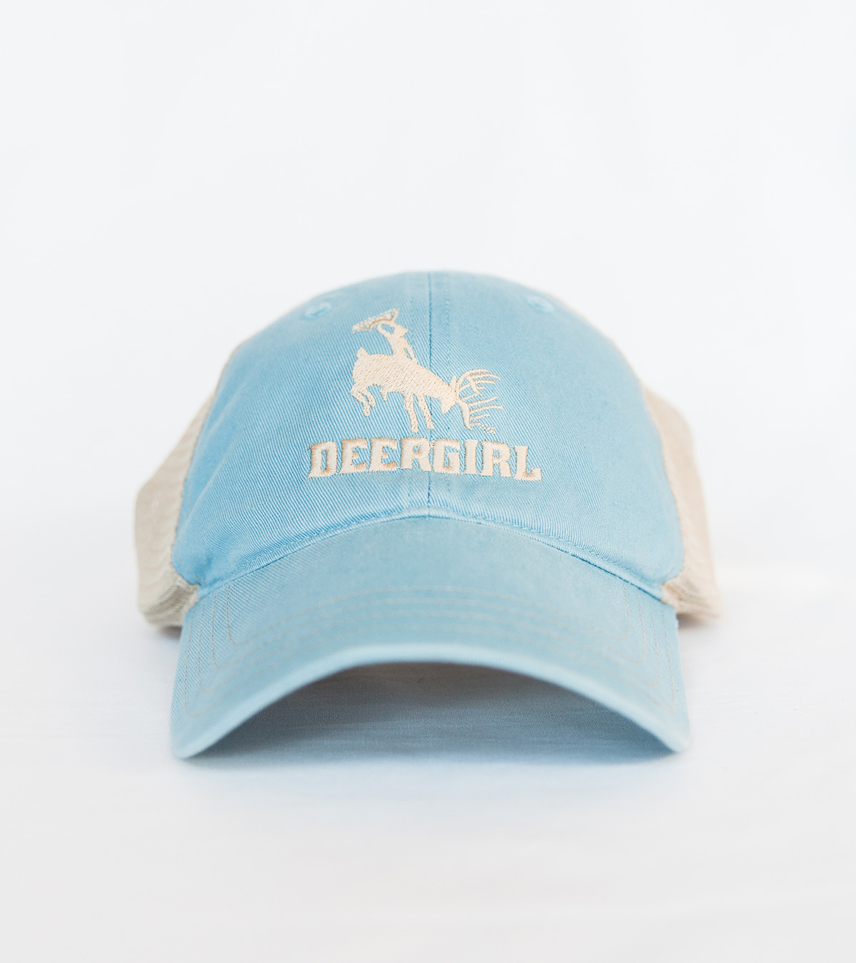 Deergirl Relaxed Cap In Carolina Blue/Khaki