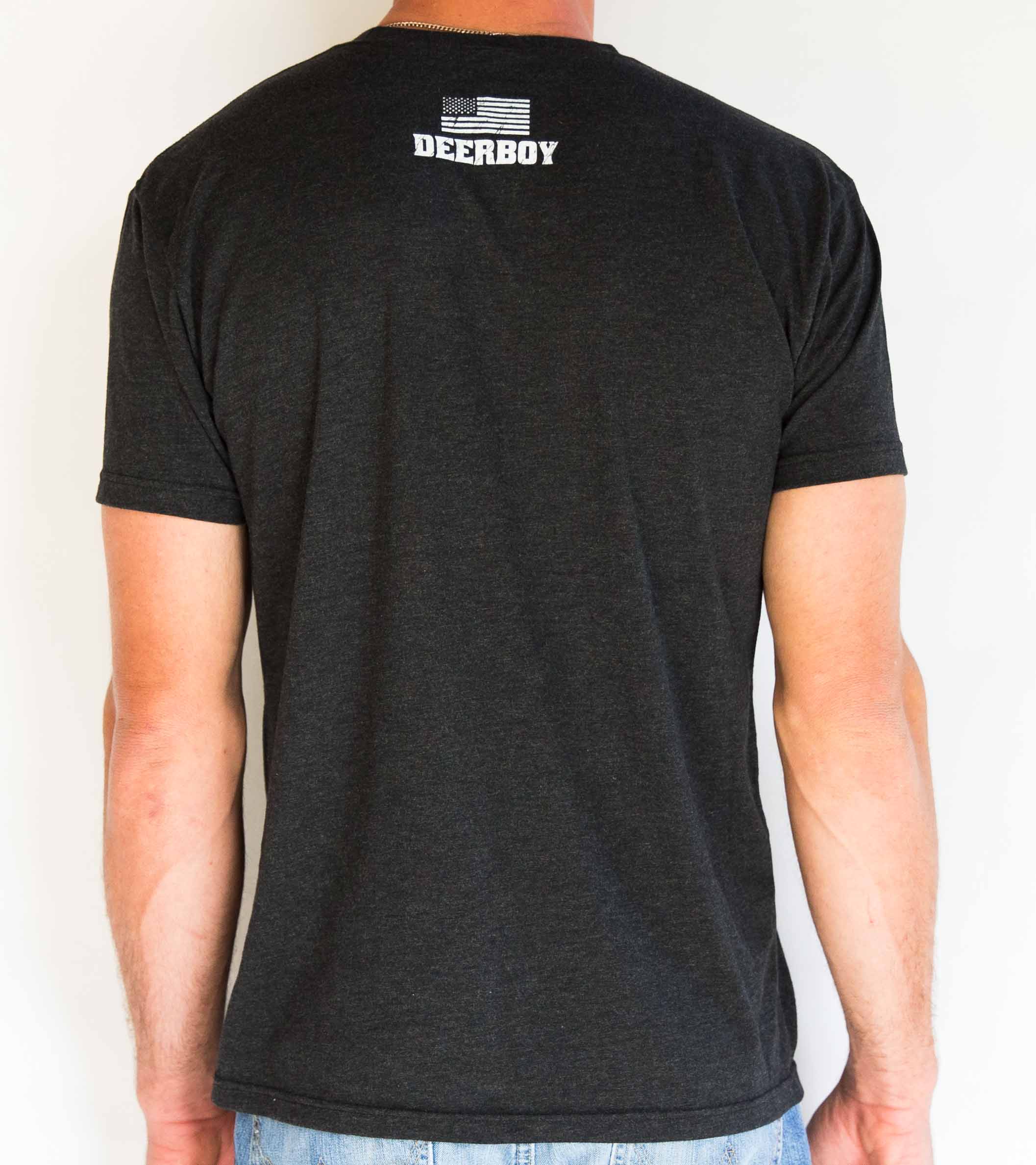 Deerboy Hunter To The Core Tee In Charcoal Back