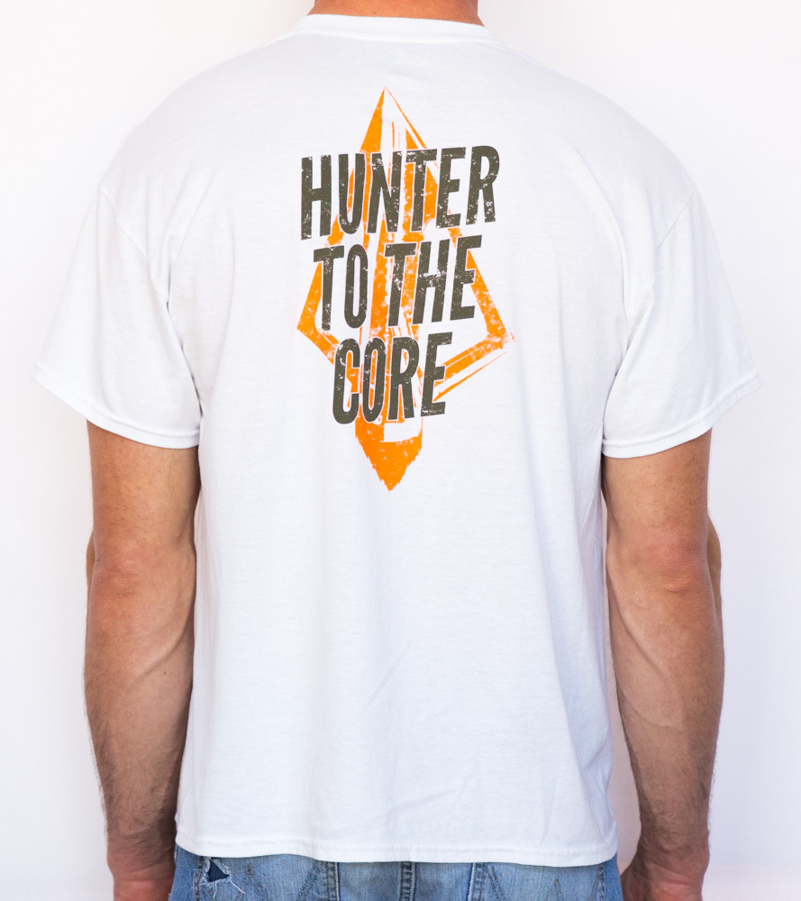 Deerboy Hunter To The Core Tee In White Back