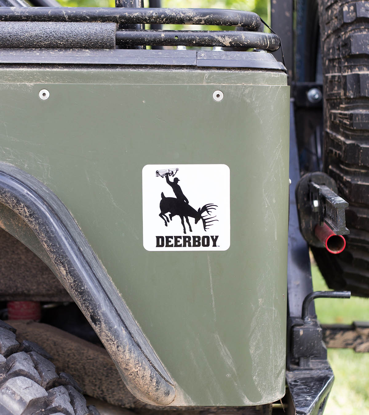 Deerboy Signature Bow Decal In Black/White