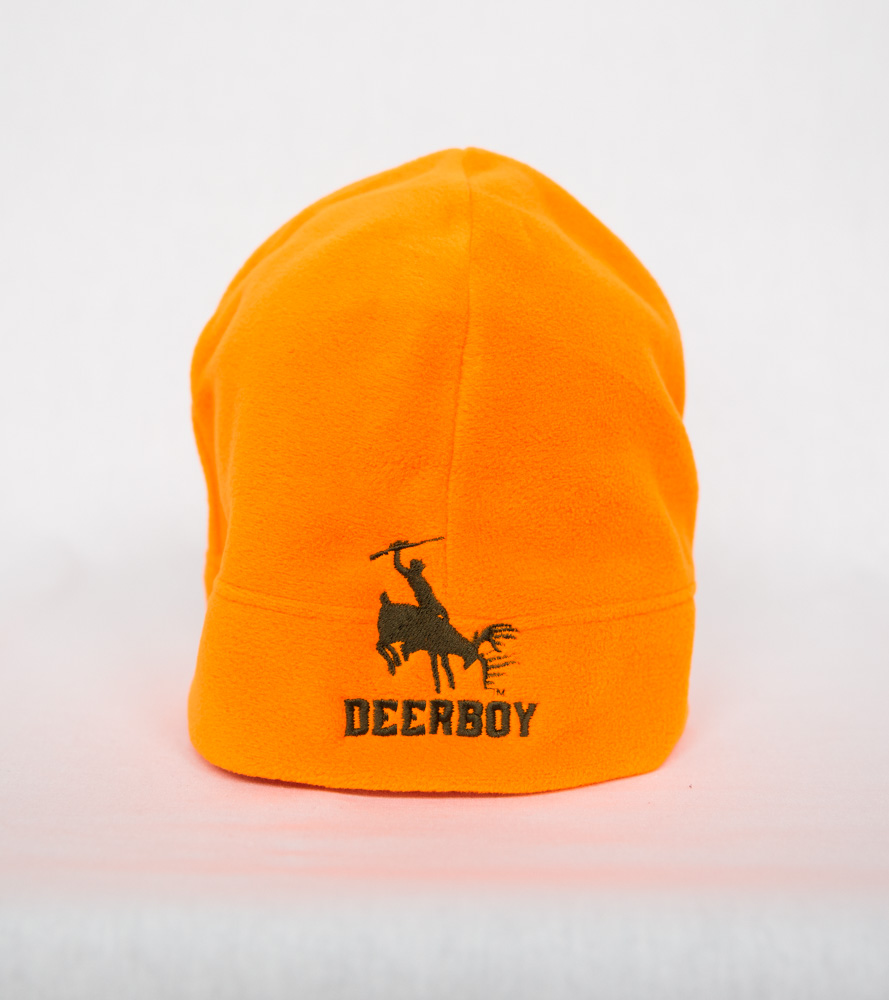 Deerboy Signature Micro Fleece Beanie Rifle Logo Front